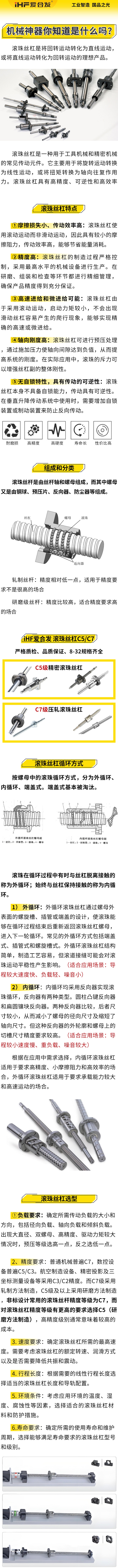 愛(ài)合發(fā)：機(jī)械神神器，滾珠絲杠循環(huán)方式